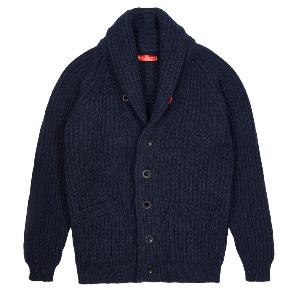Udeshi Navy Shawl cardigan