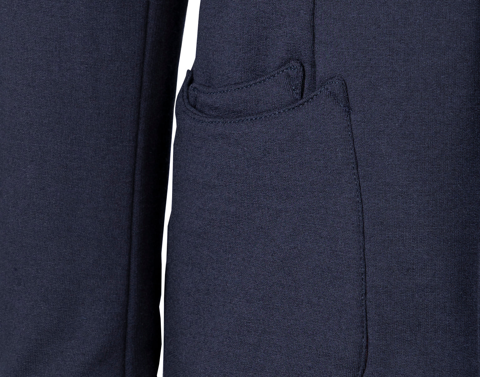 Navy Wool Jersey Travel Barchetta Blazer