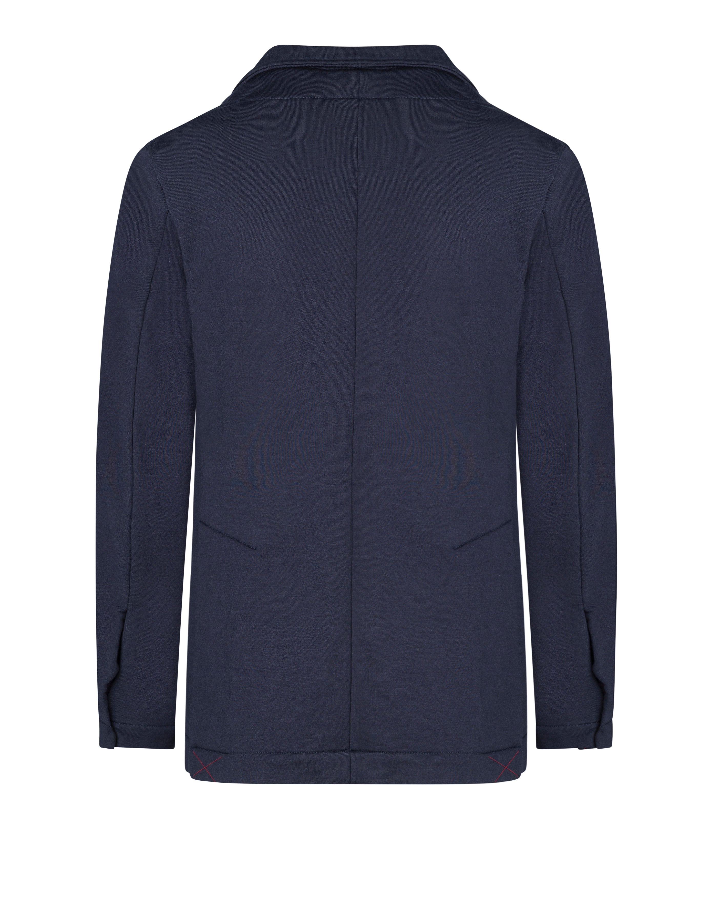 Navy Wool Jersey Travel Barchetta Blazer