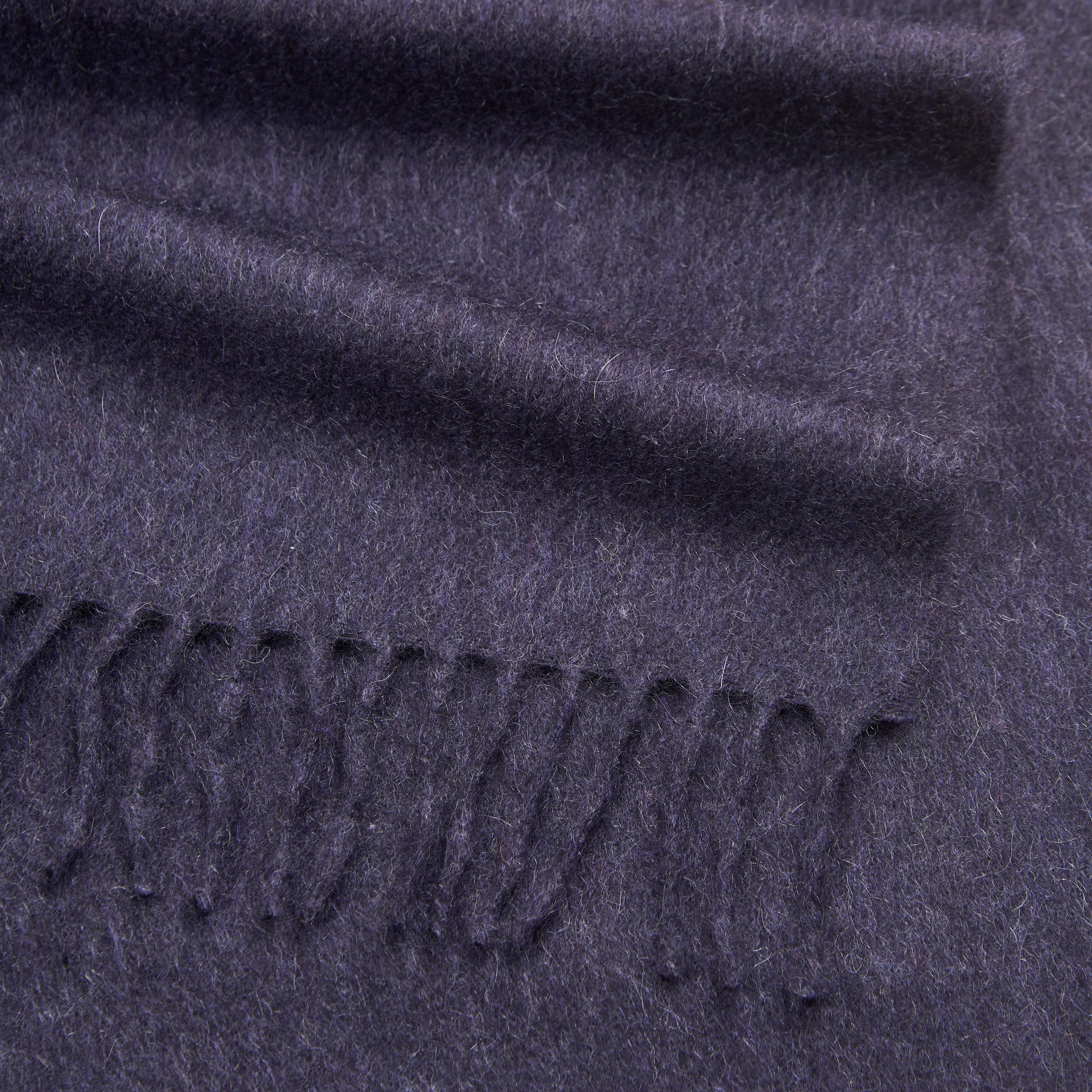 Cashmere Woven Scarf Navy
