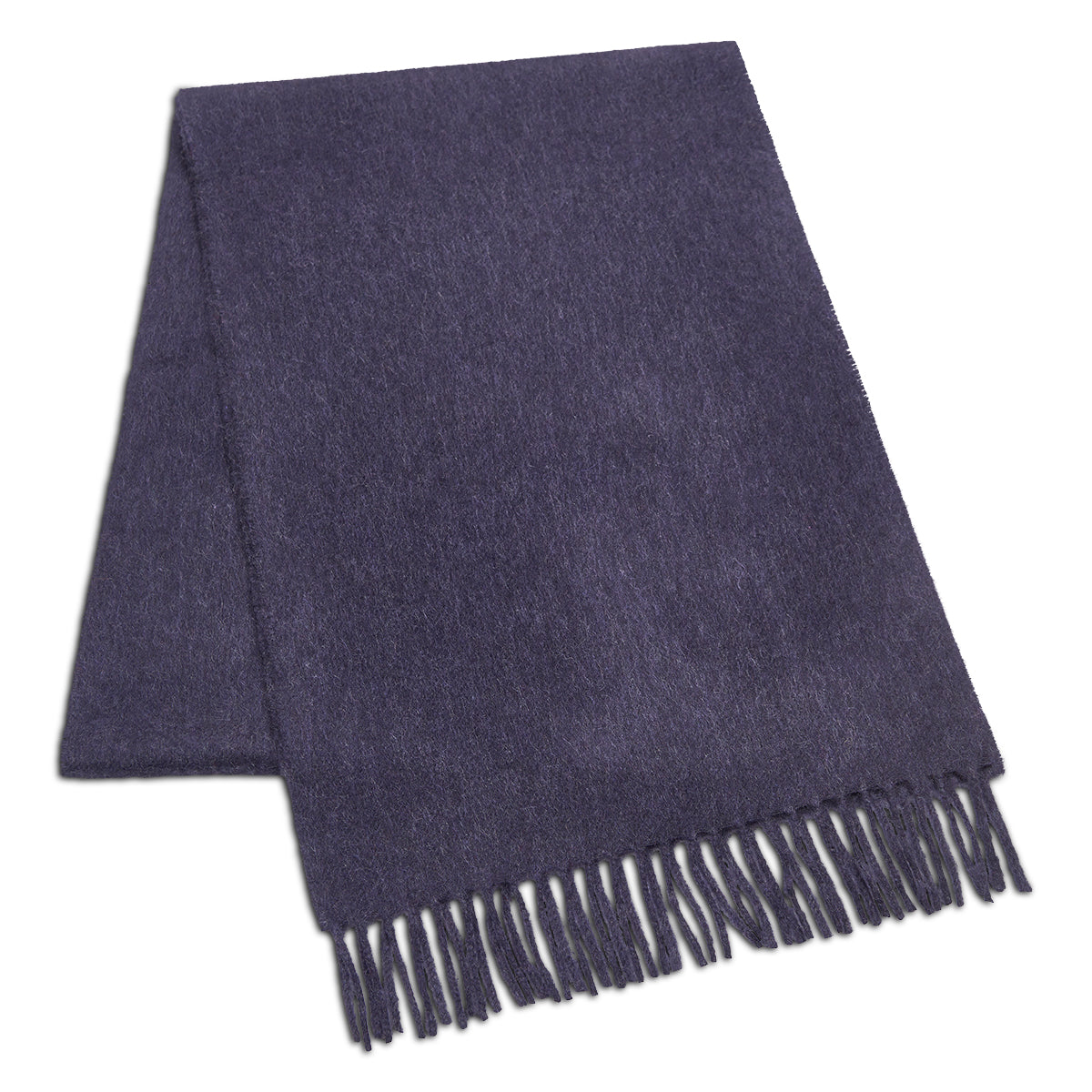 Cashmere Woven Scarf Navy
