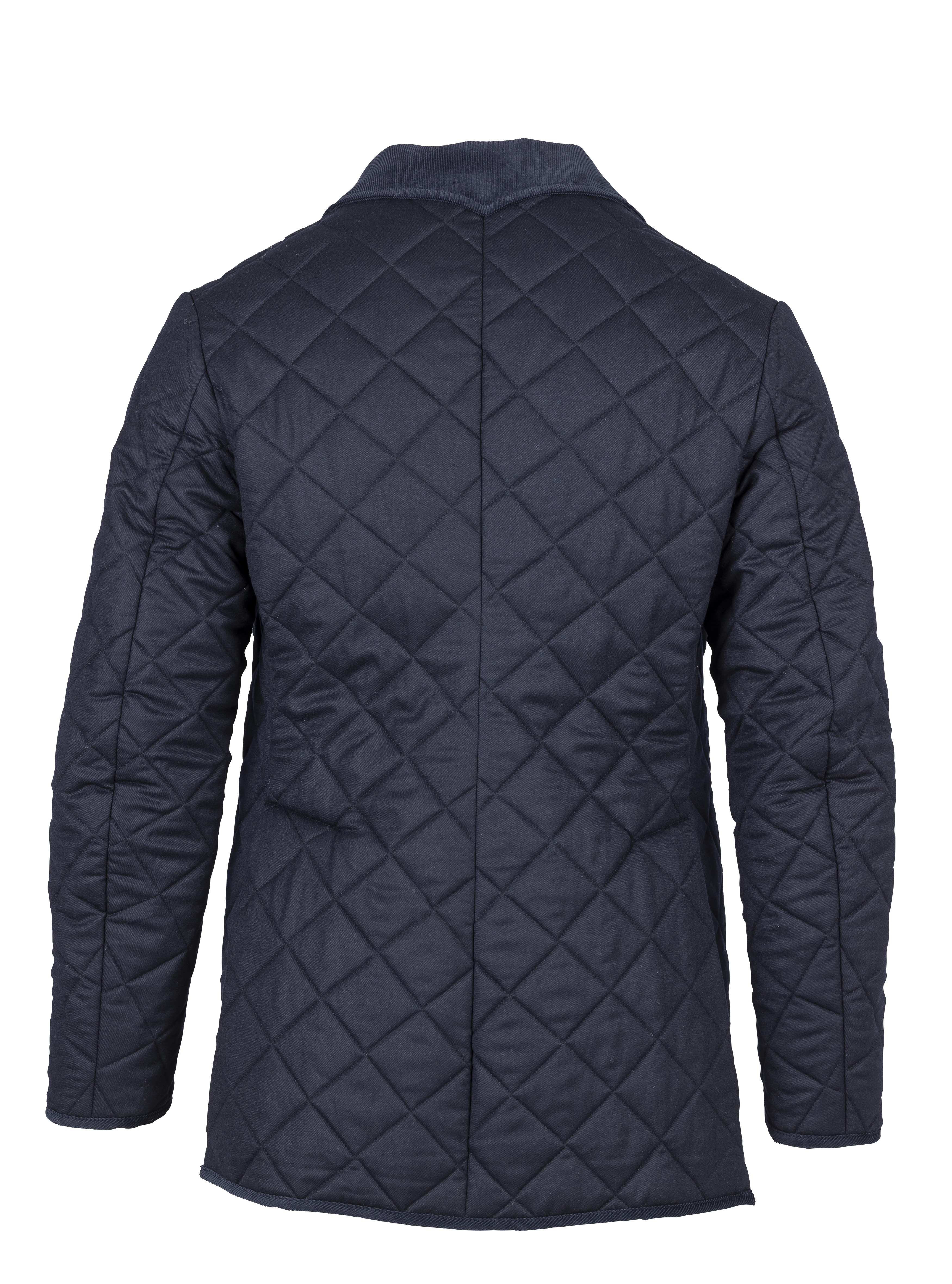 Quilted Wool Jacket Navy