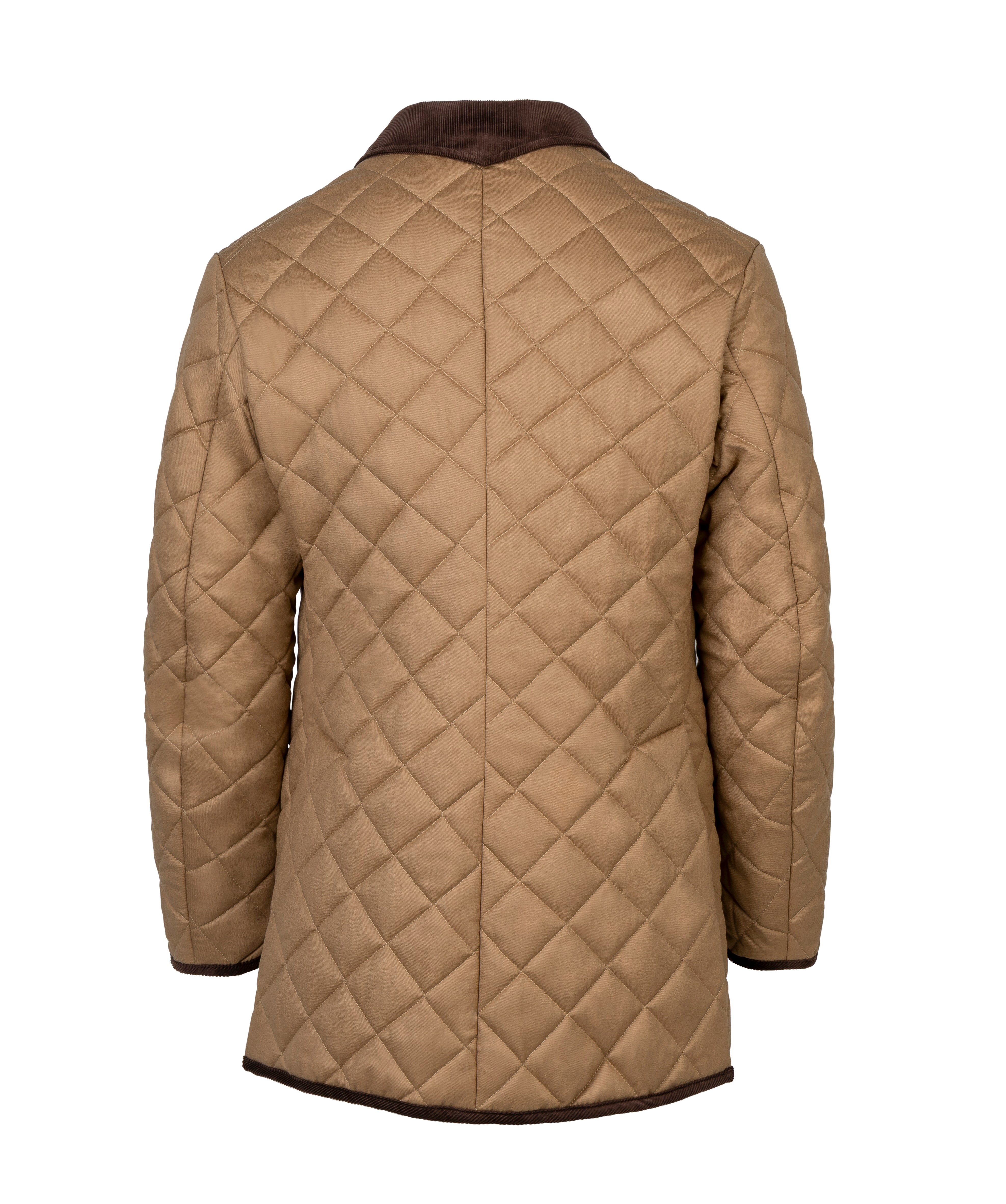 Quilted Wool Jacket Camel