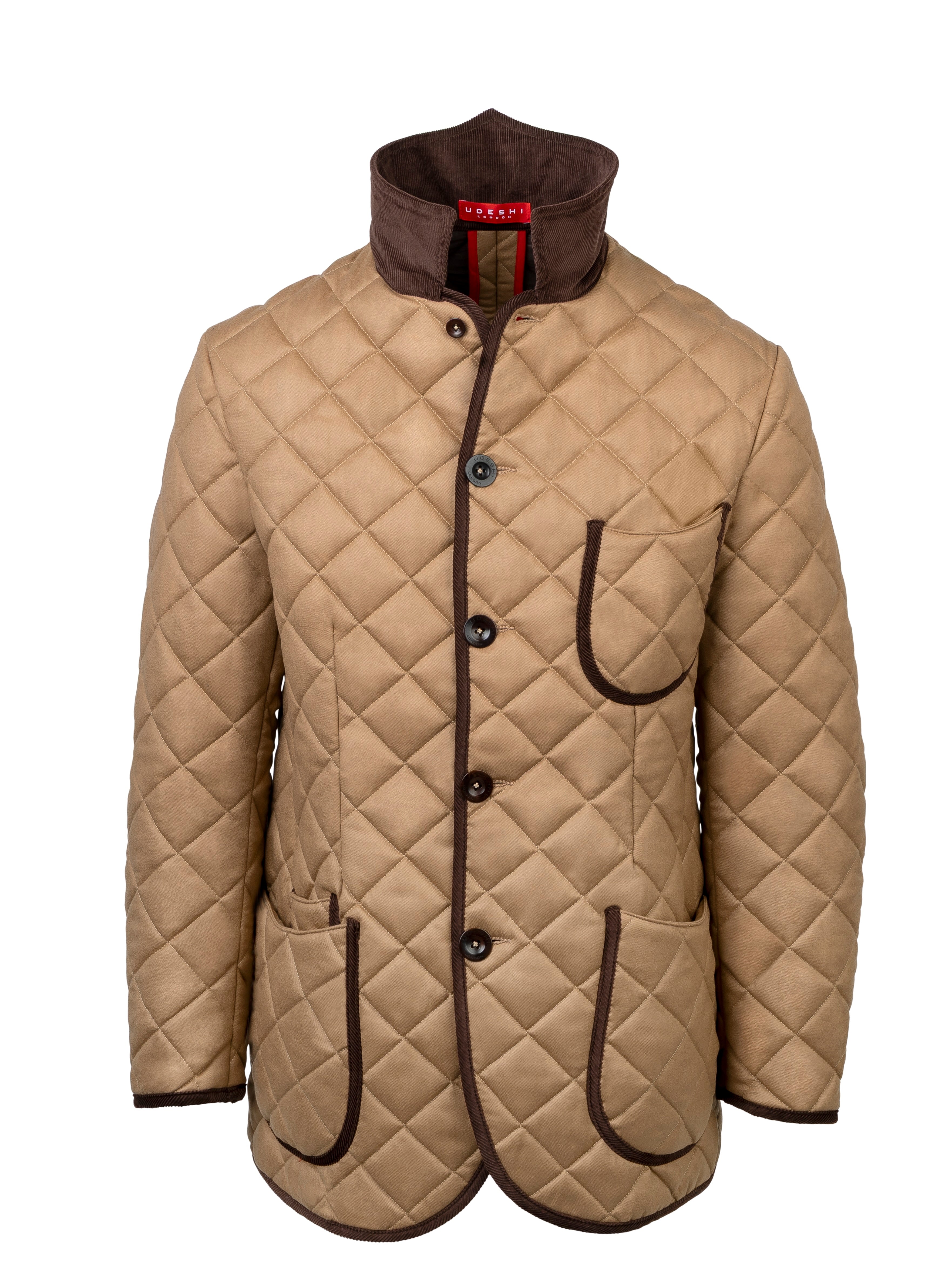 Quilted Wool Jacket Camel