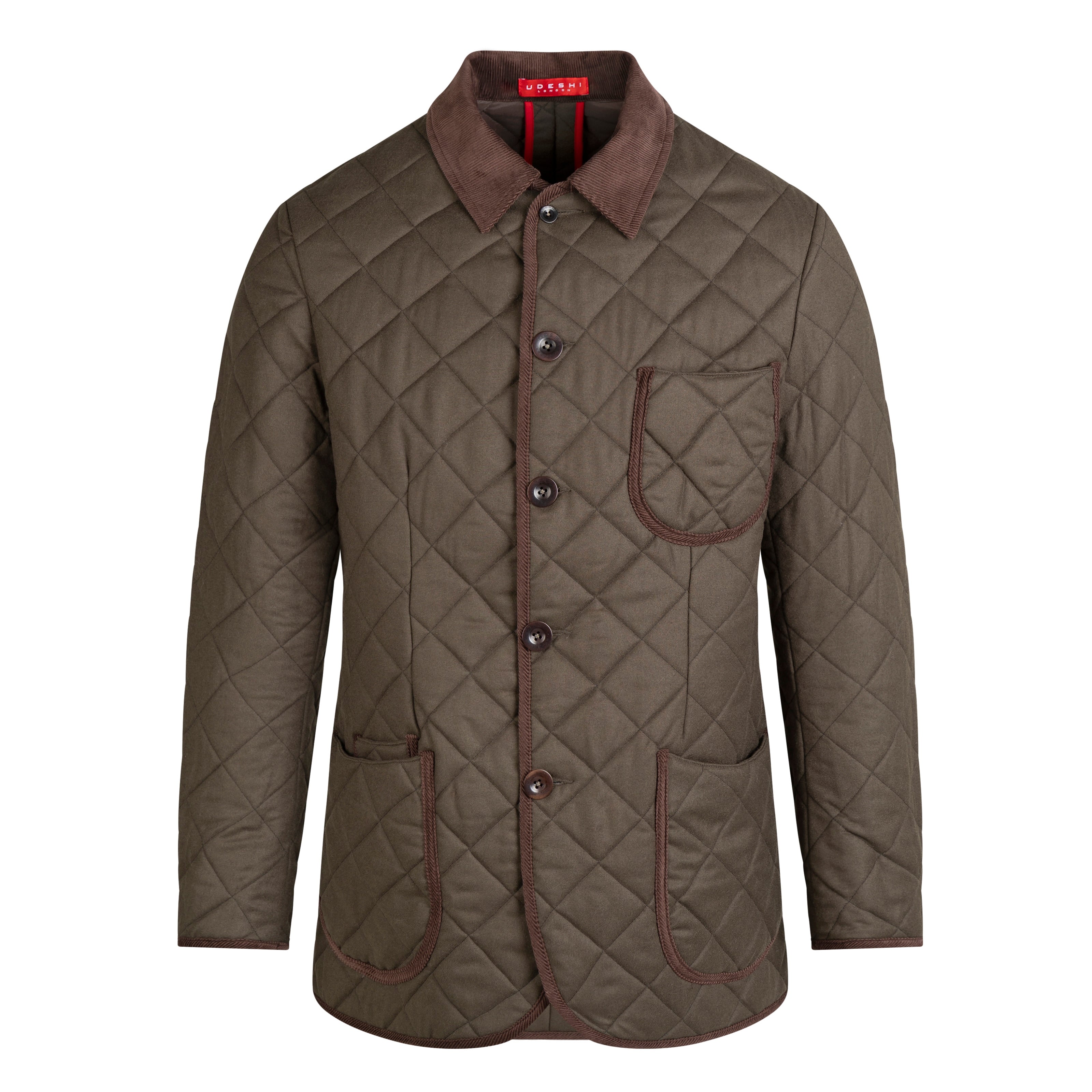 Quilted Wool Jacket Olive