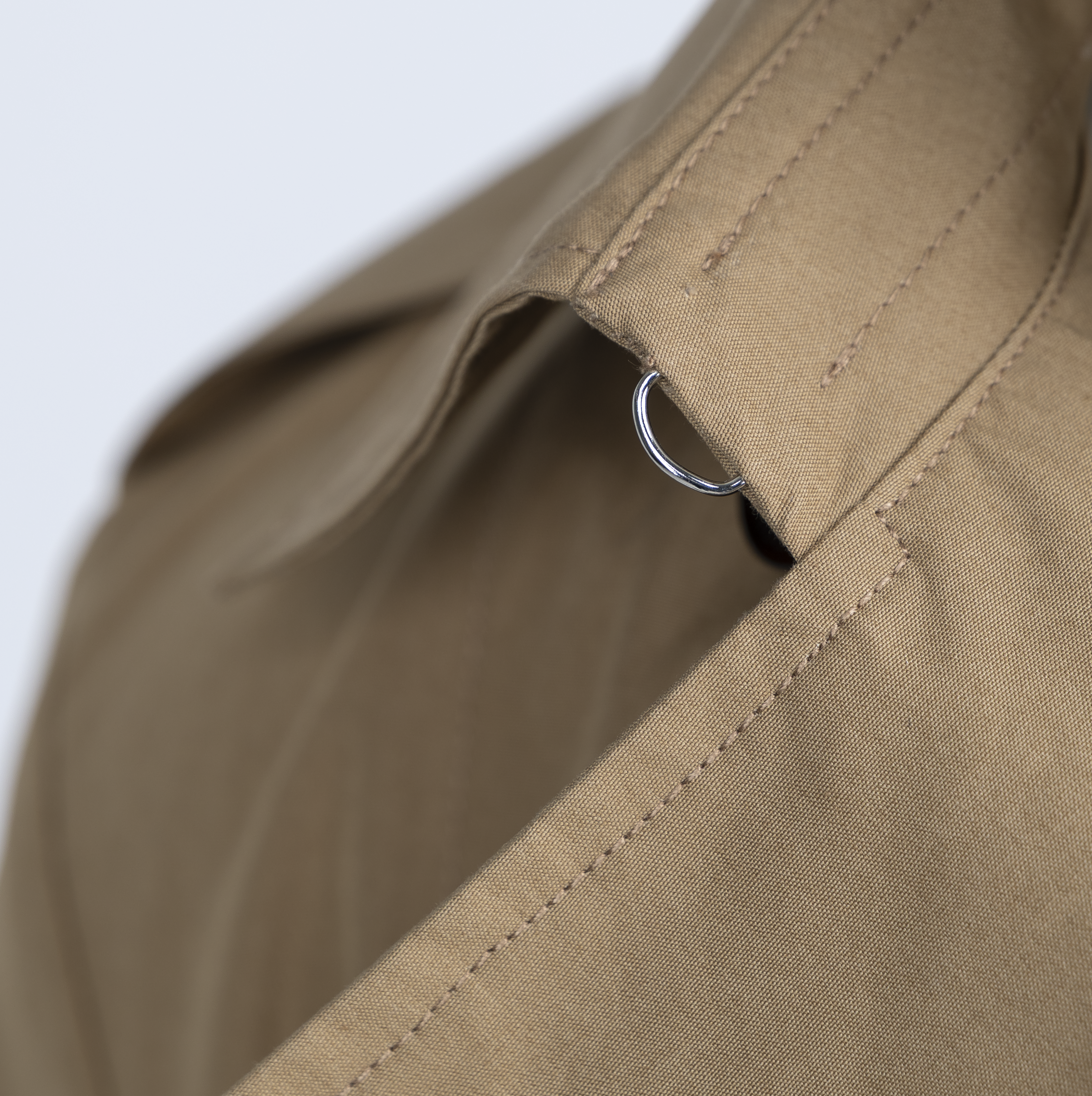 Khaki Cotton Trench Coat