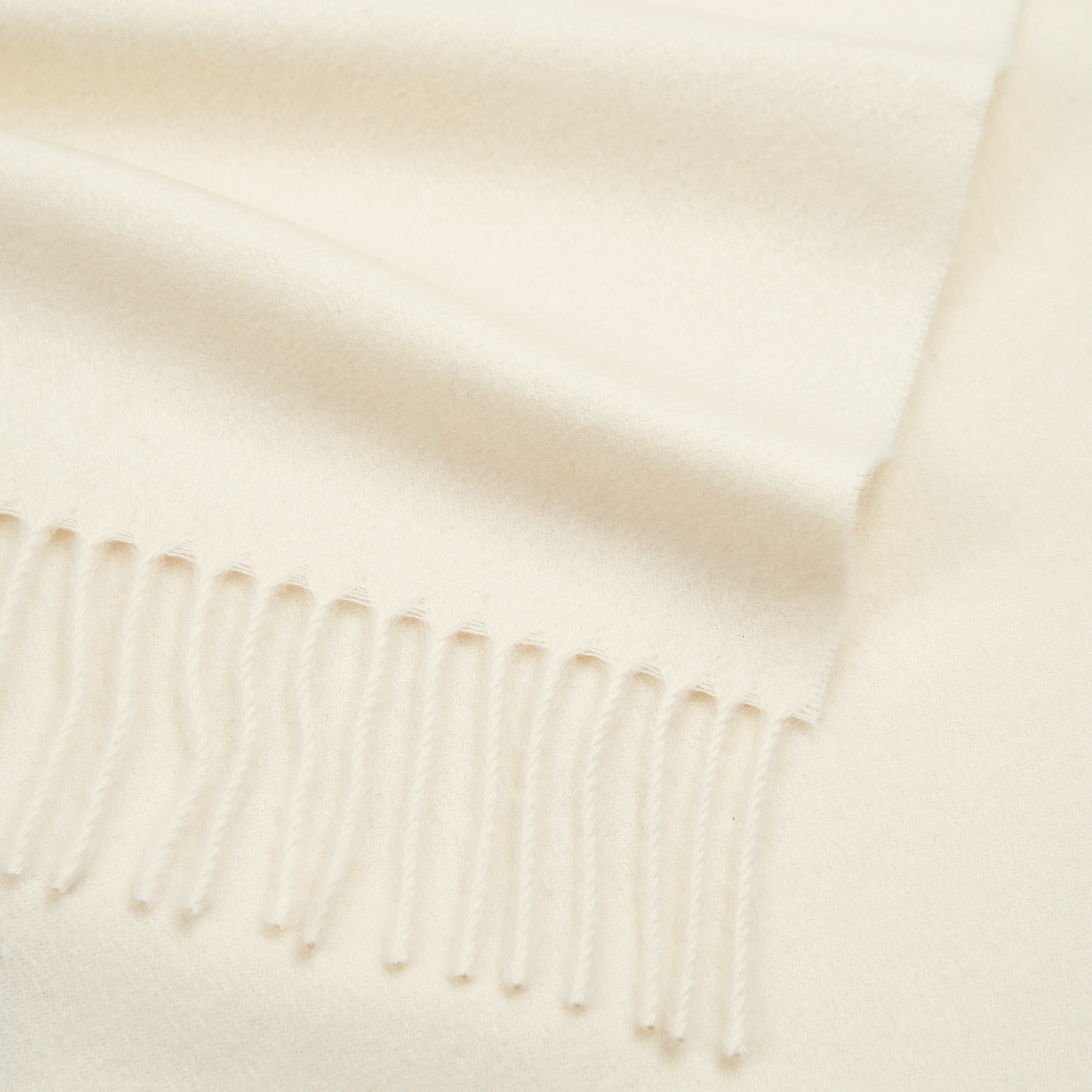 Cashmere Woven Scarf Ivory
