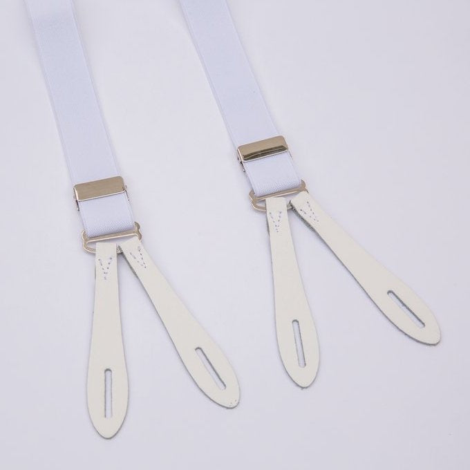 Vintage Narrow Braces White