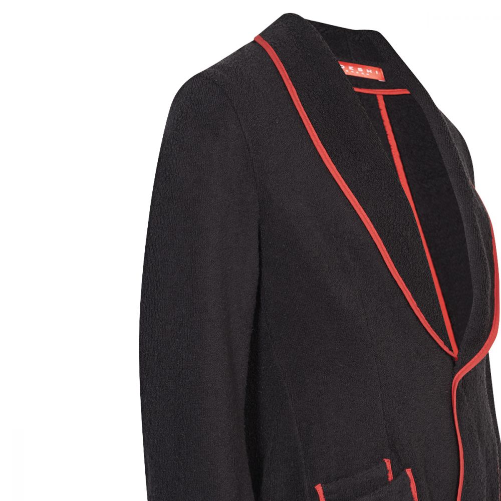 Towelling Praia Blazer Black