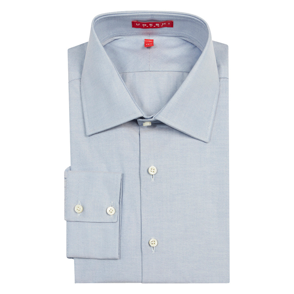 Swiss Oxford Shirt Blue