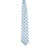 Navy Double Stripe Silk Linen Tie