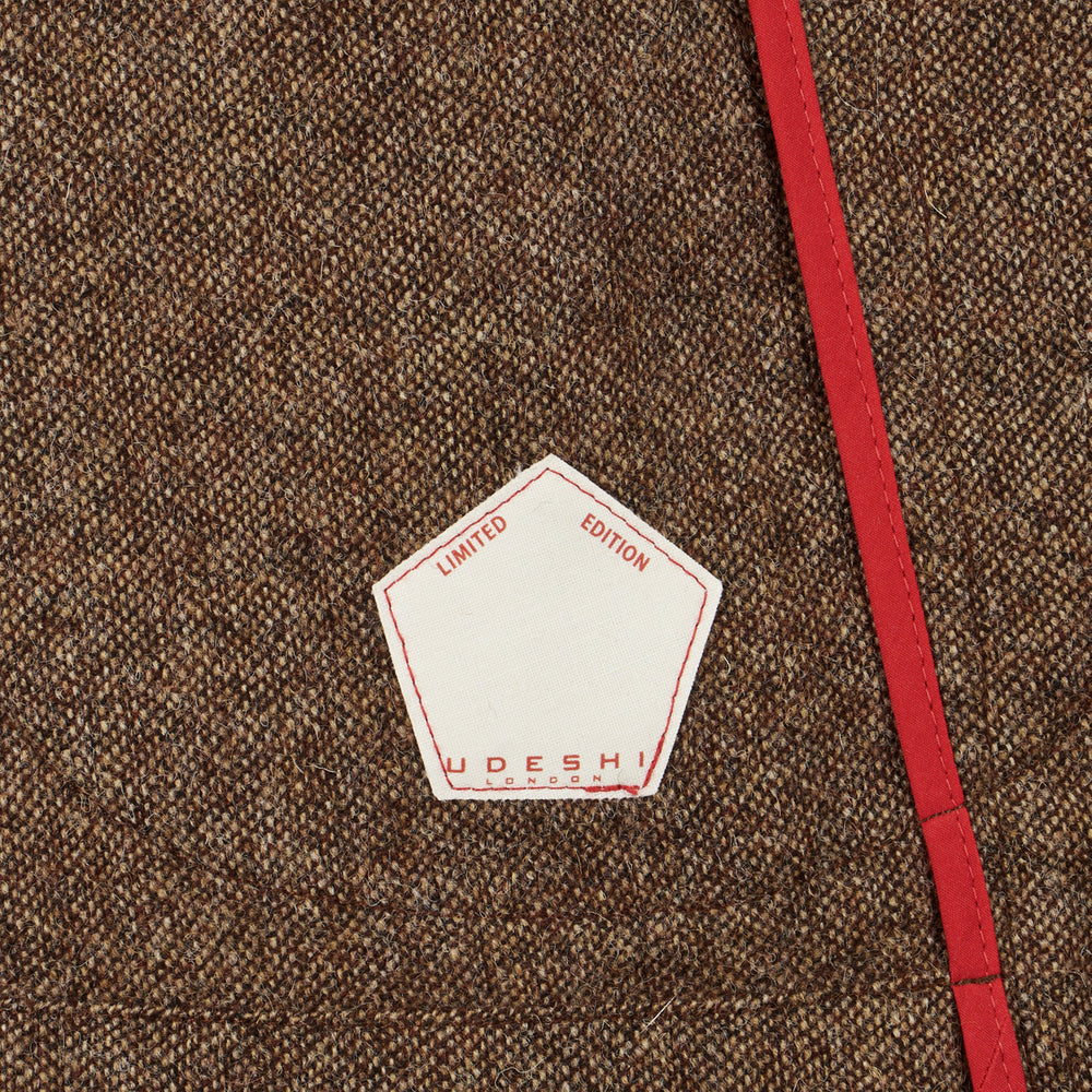 Chocolate and Honey Shetland Tweed Barchetta Blazer