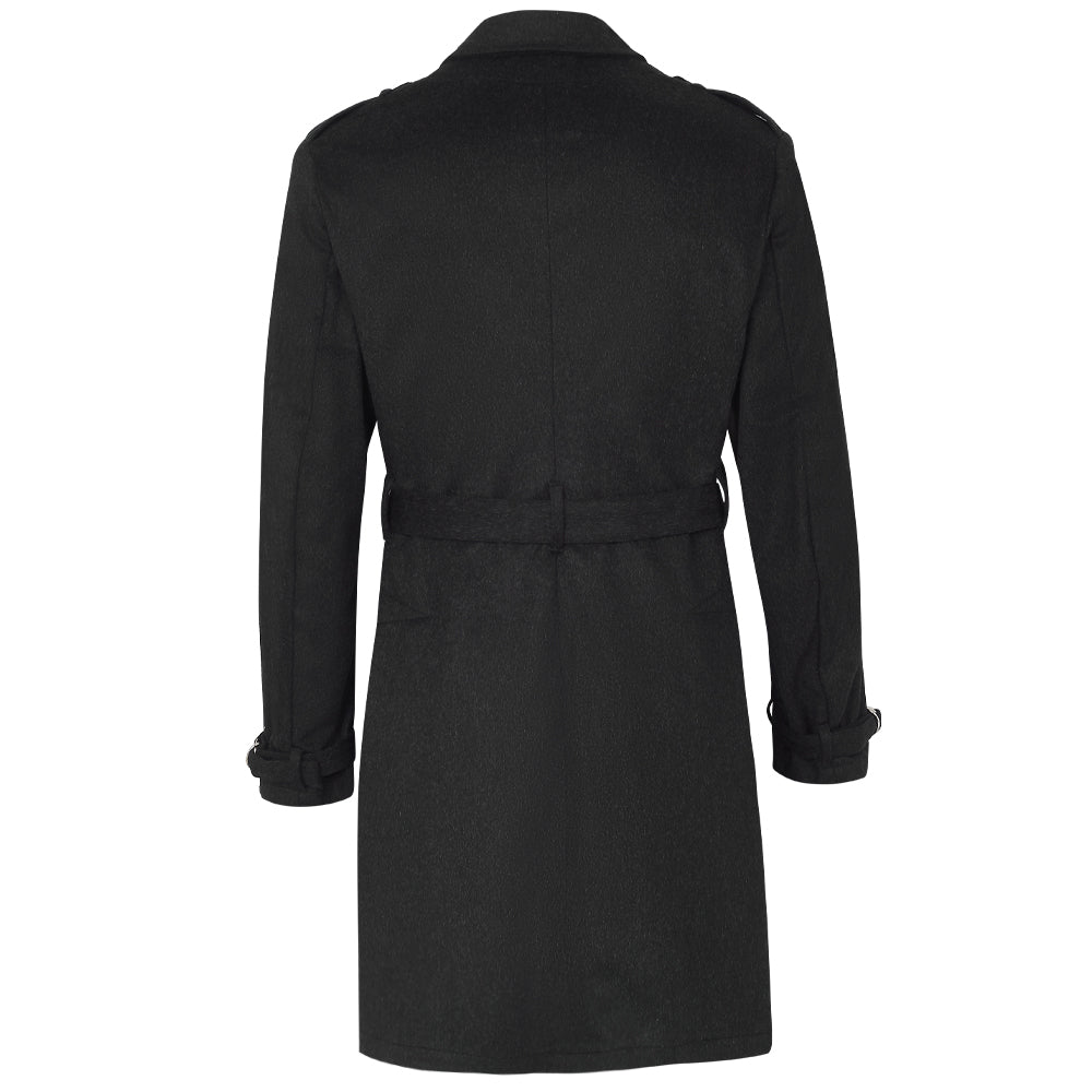 Charcoal Loden Trench Coat