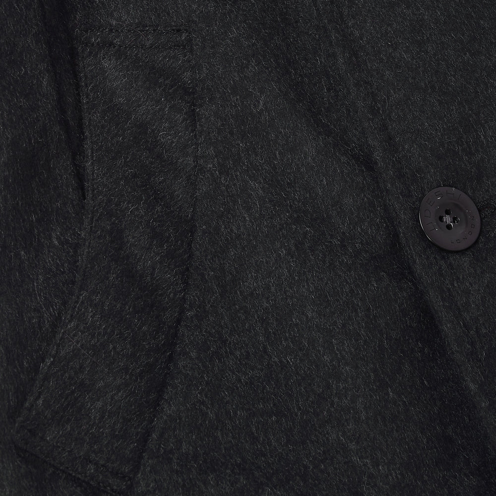 Charcoal Loden Trench Coat