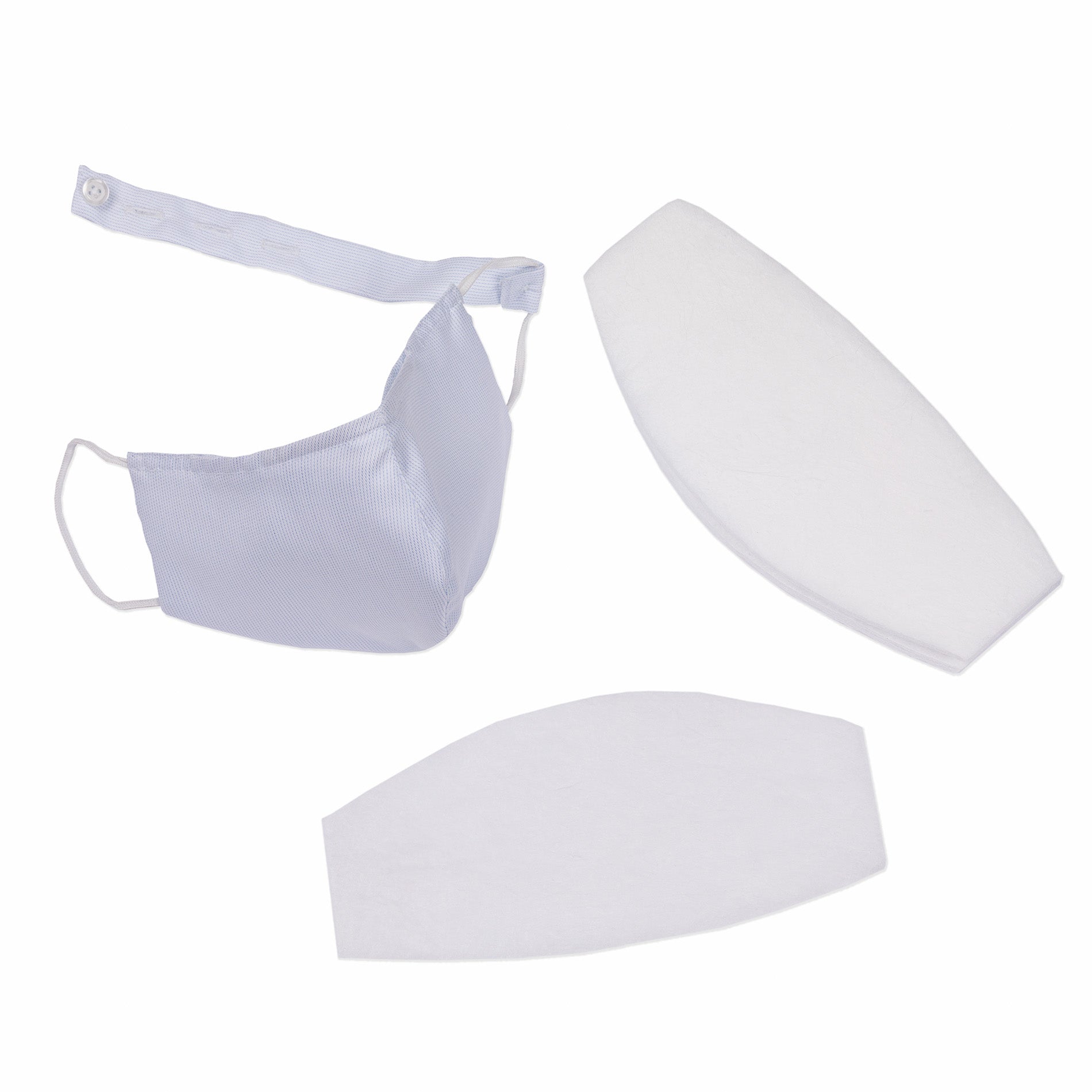 Children's Community Mask Blue Pin Stripe