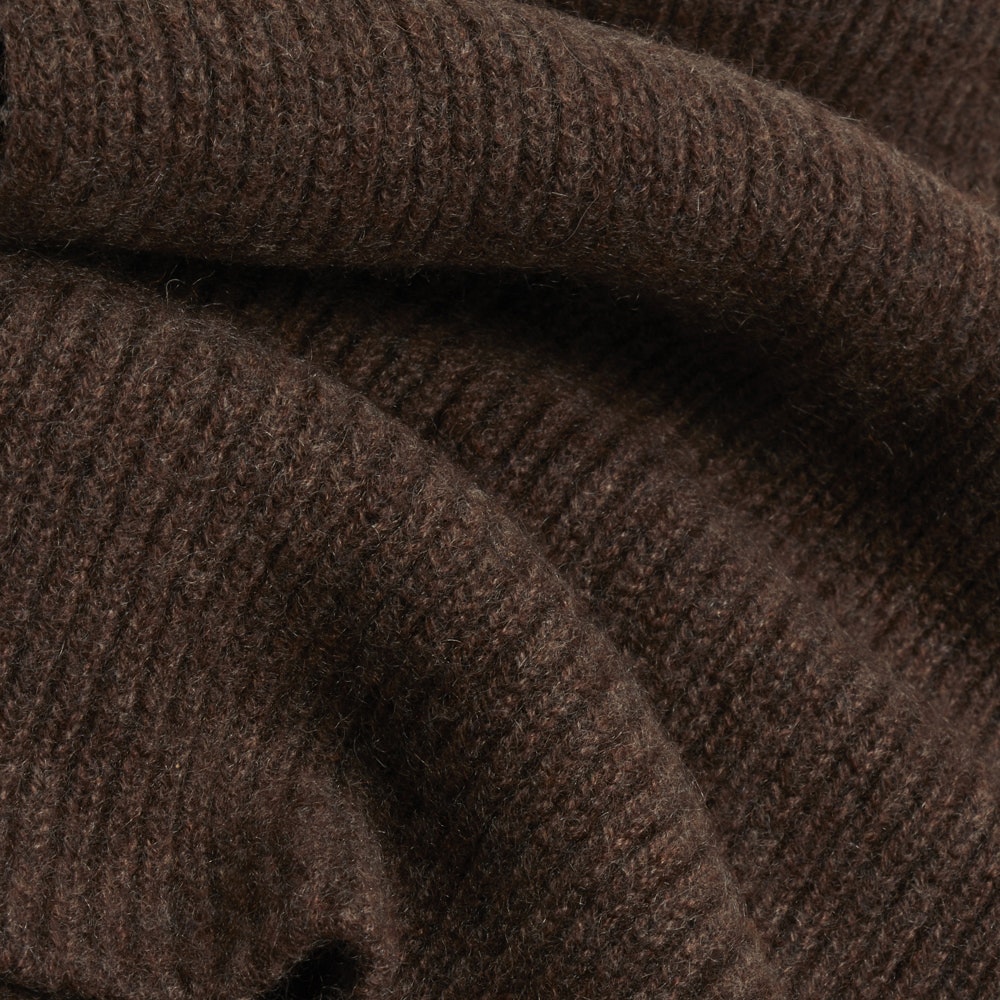 Cashmere Knit Scarf (Chocolate)