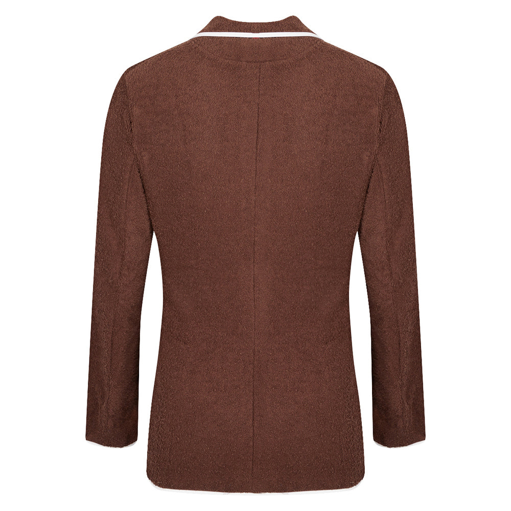 Towelling Praia Blazer Chocolate