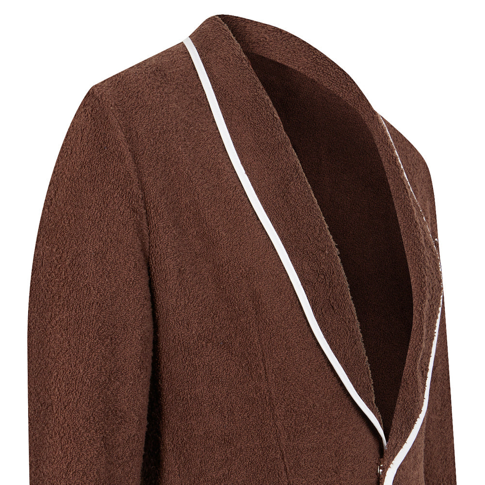 Towelling Praia Blazer Chocolate