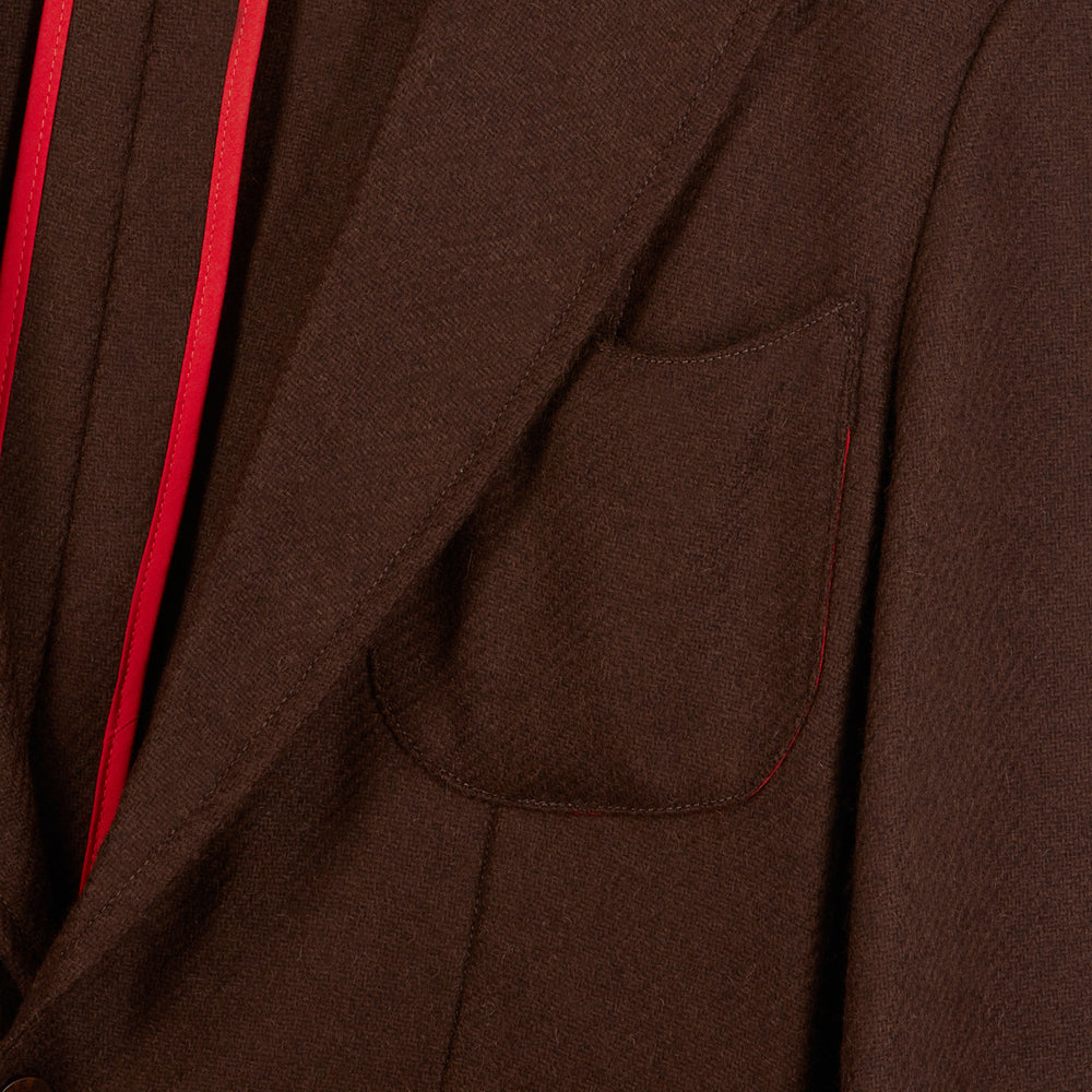 Italian Chocolate Twill Barchetta Blazer