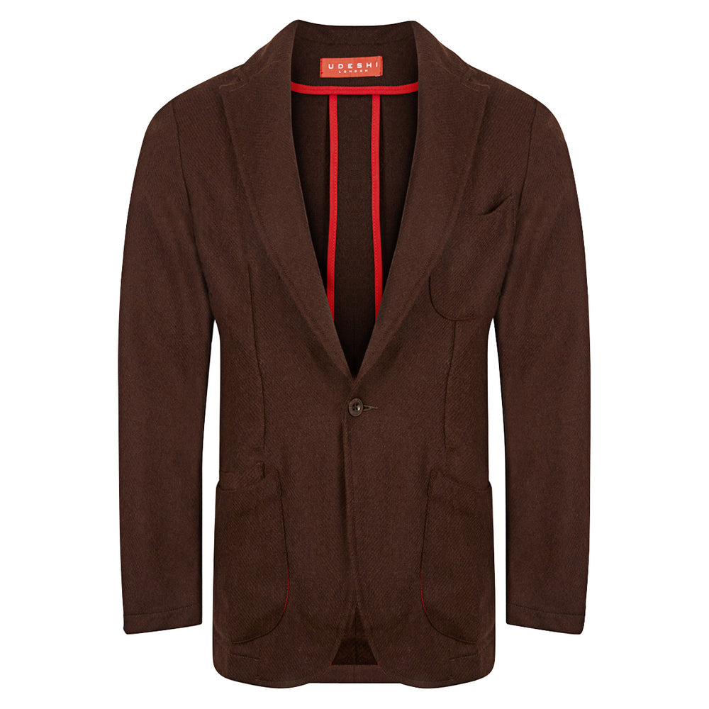 Italian Chocolate Twill Barchetta Blazer