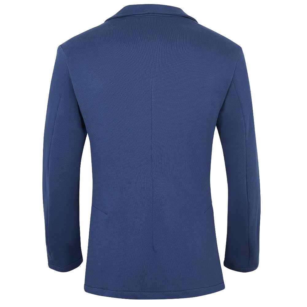 Blue Knit Duffle Corto