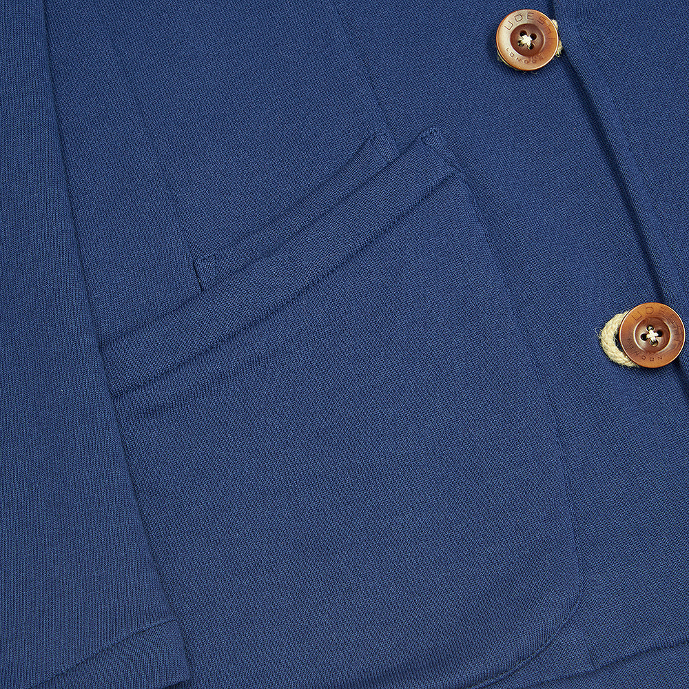 Blue Knit Duffle Corto