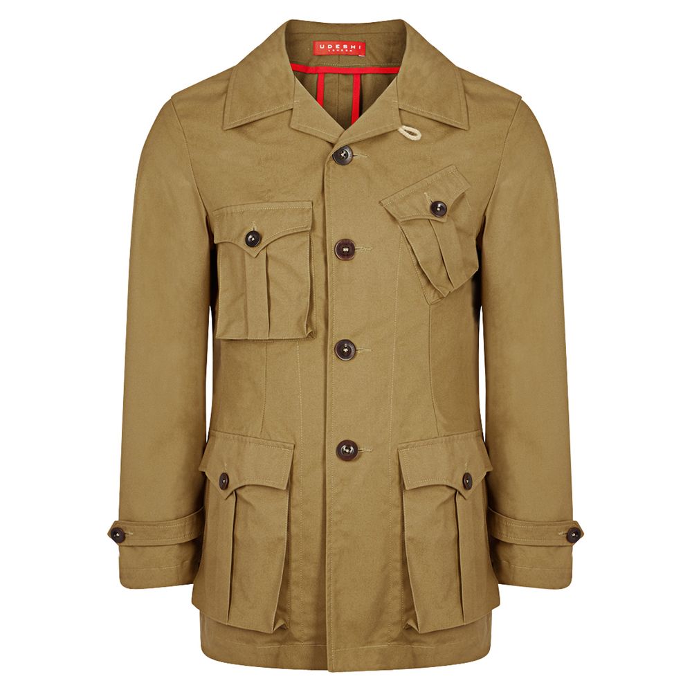 Drab Cotton Safari Jacket