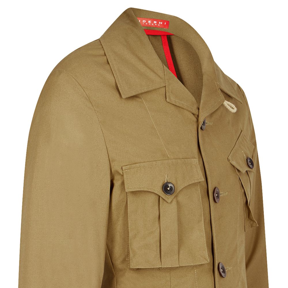 Drab Cotton Safari Jacket