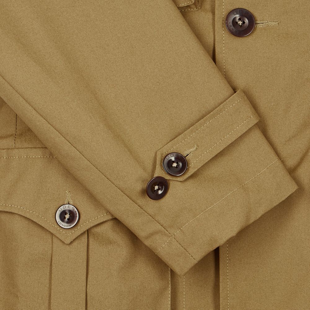 Drab Cotton Safari Jacket