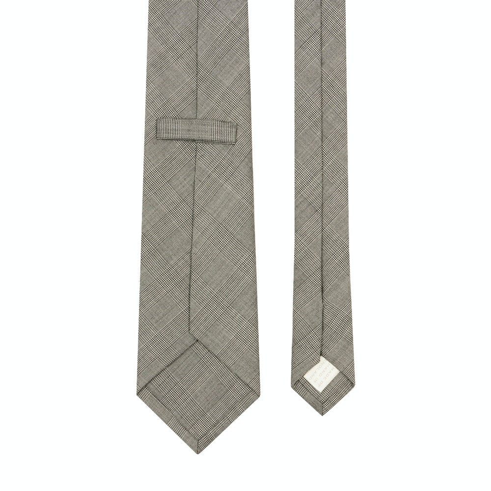Fine Check Wool Tie