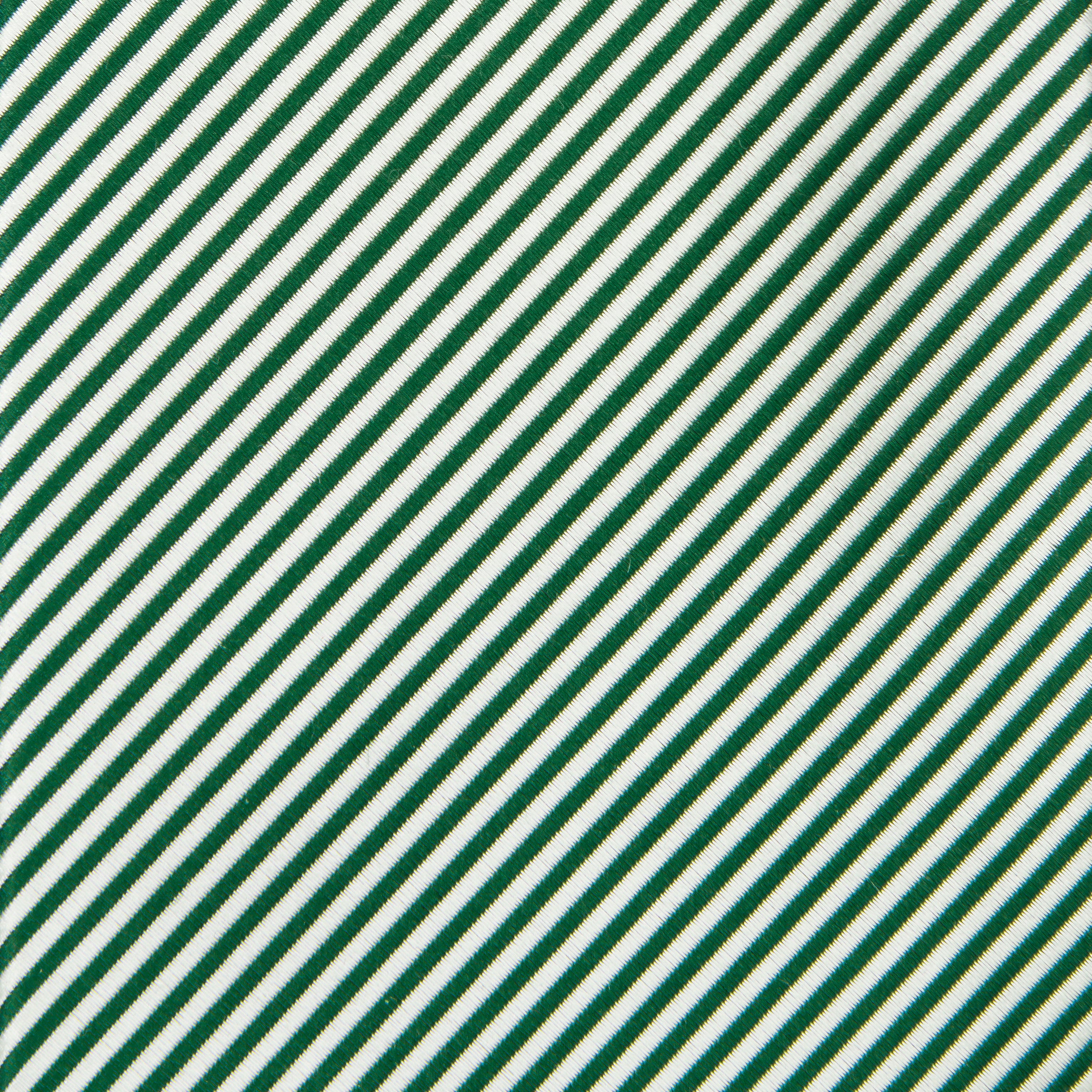 Bengal Stripe Silk Tie Green