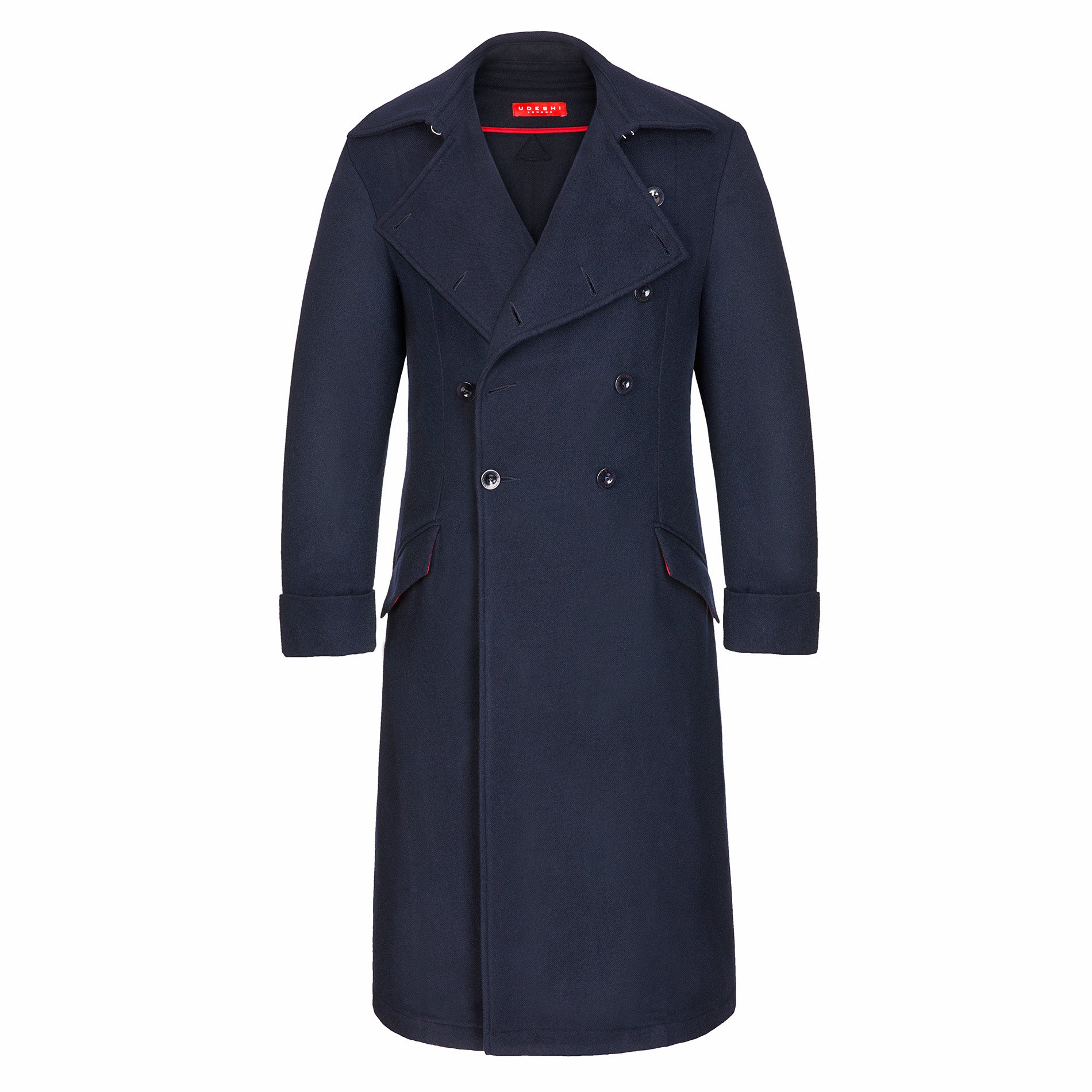 Navy Great Coat – UDESHI
