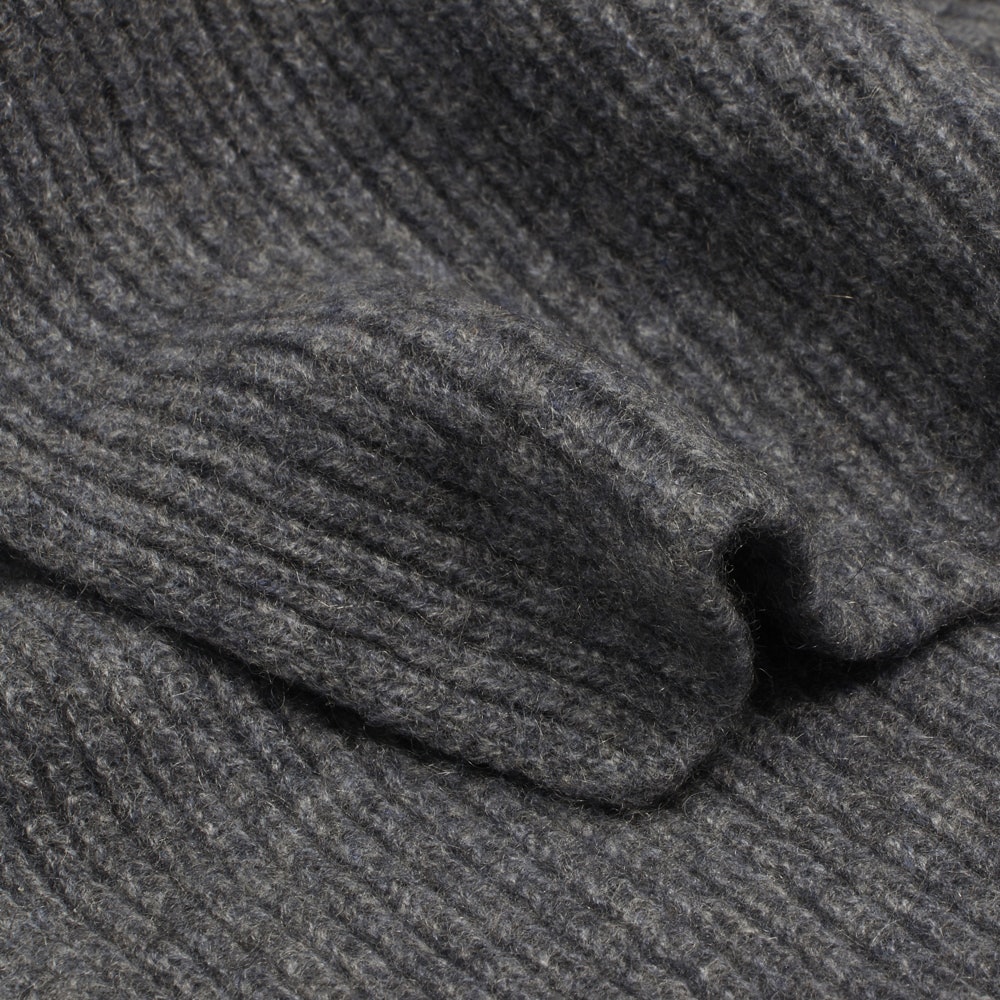 Cashmere Knit Scarf (Grey)