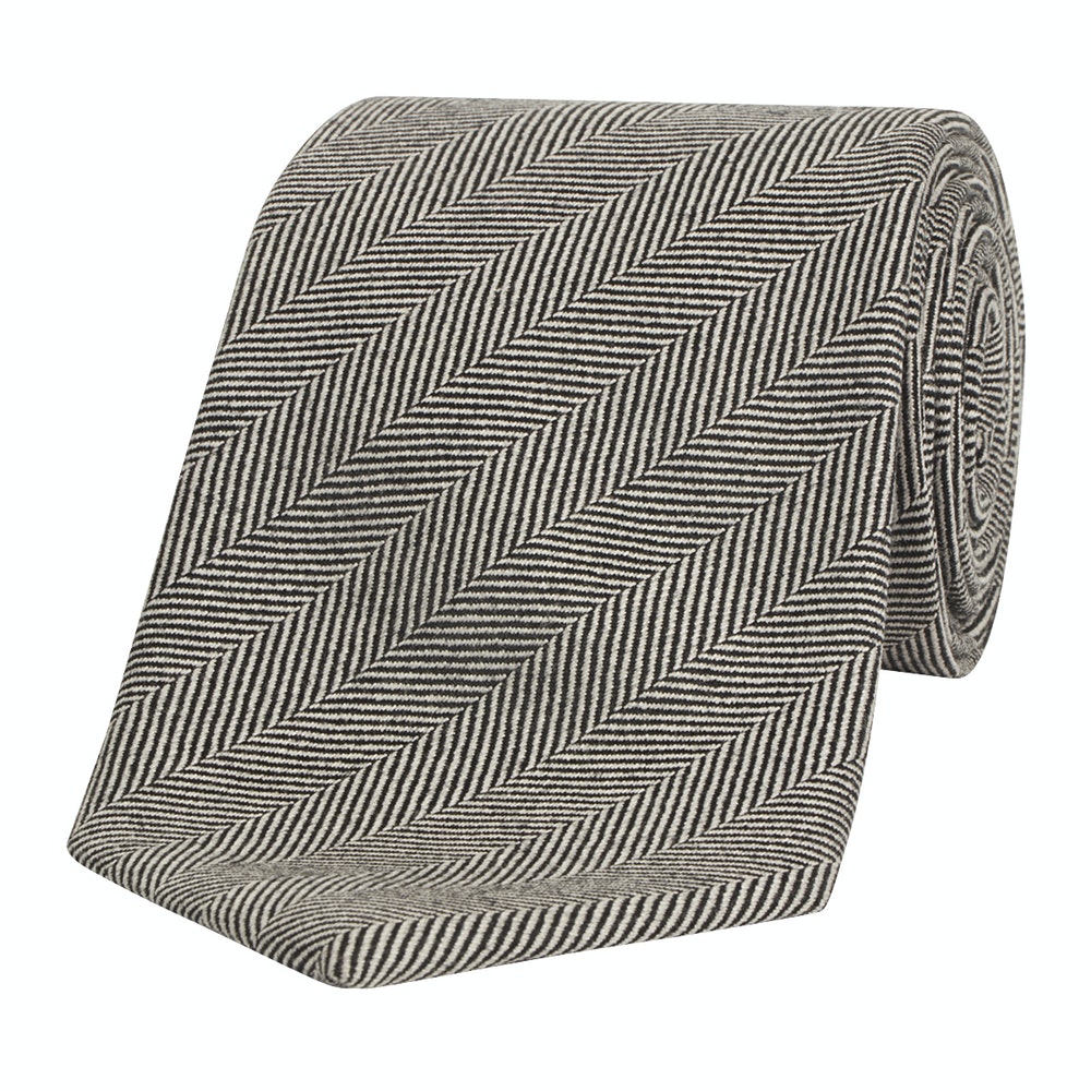 Herringbone Wool Tie