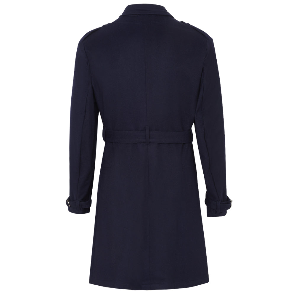 Navy Loden Trench Coat
