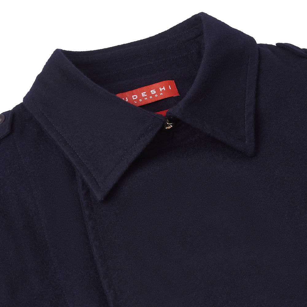 Navy Loden Trench Coat