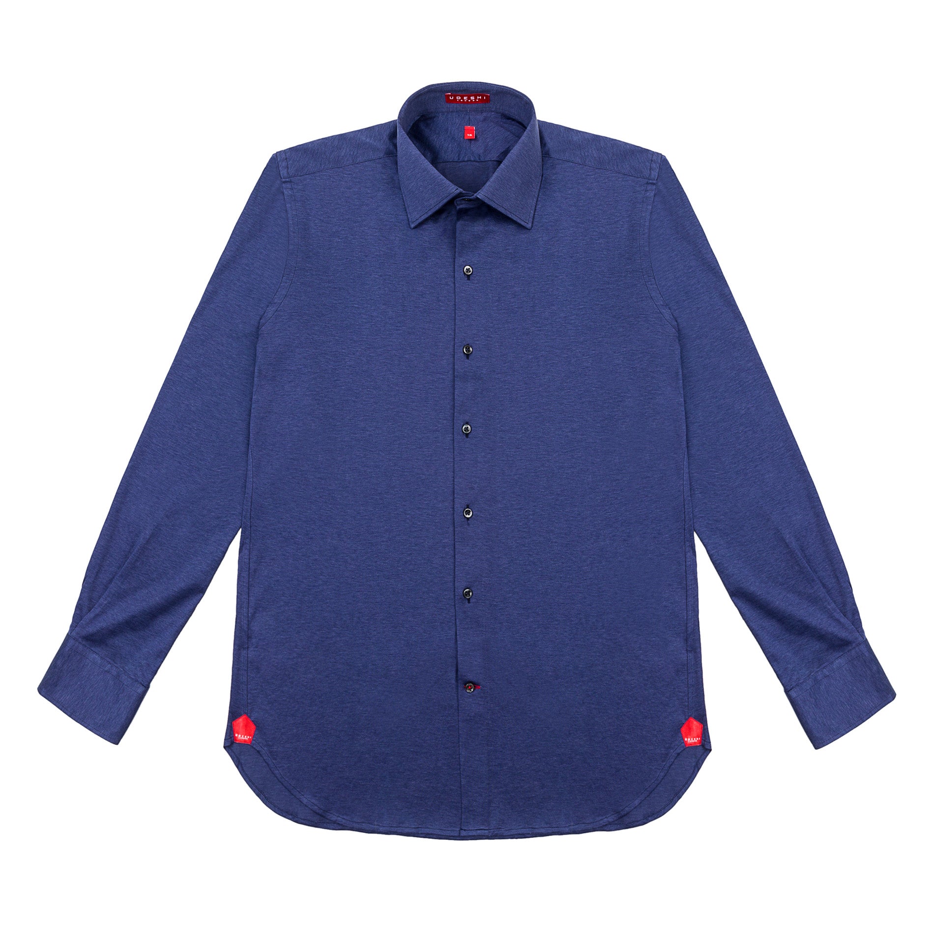 Italian Fine Knit Shirt Navy