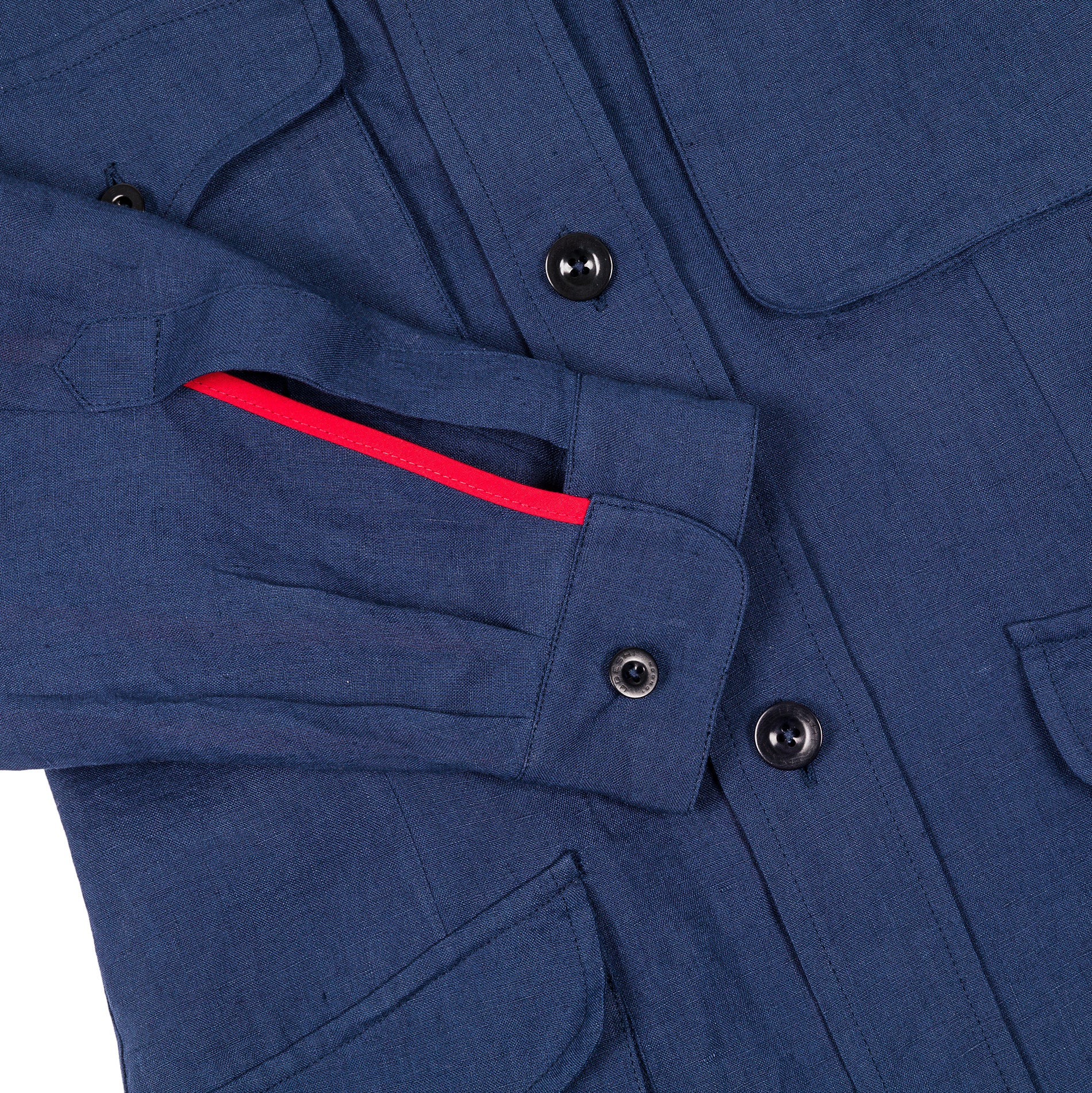 Tropical Tunic Navy Linen