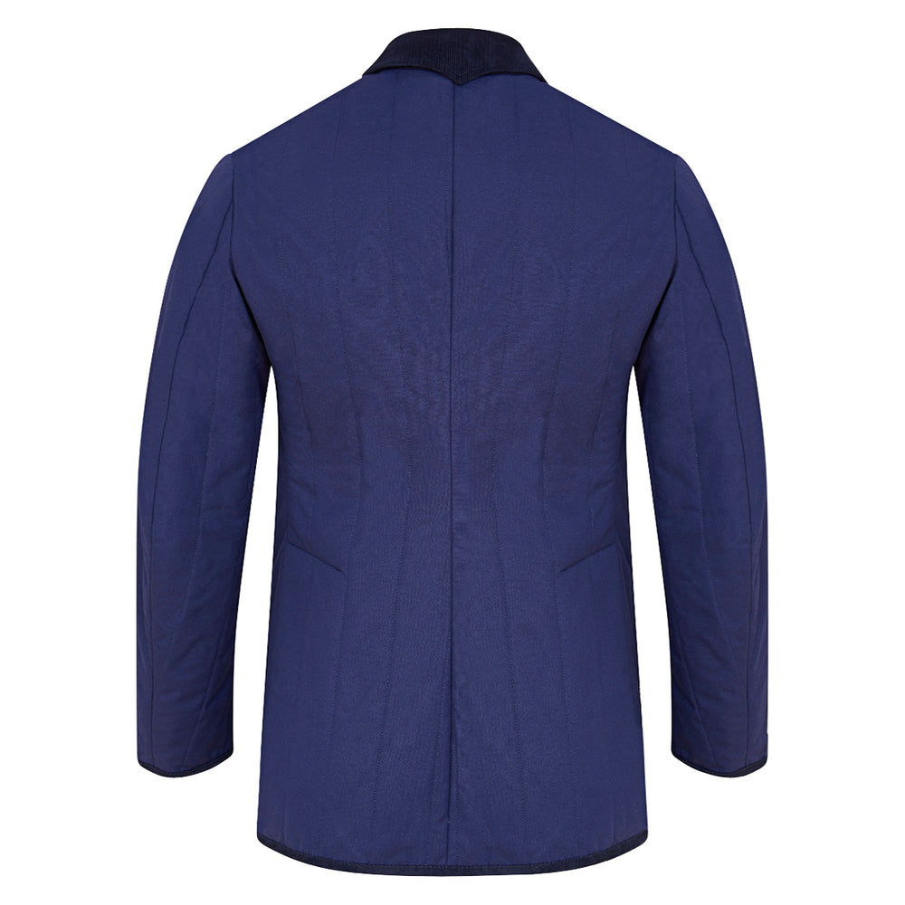 Quilted Water Repellent Coat Navy