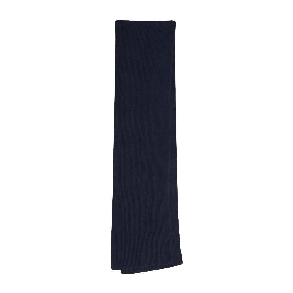 Cashmere Knit Scarf (Navy)