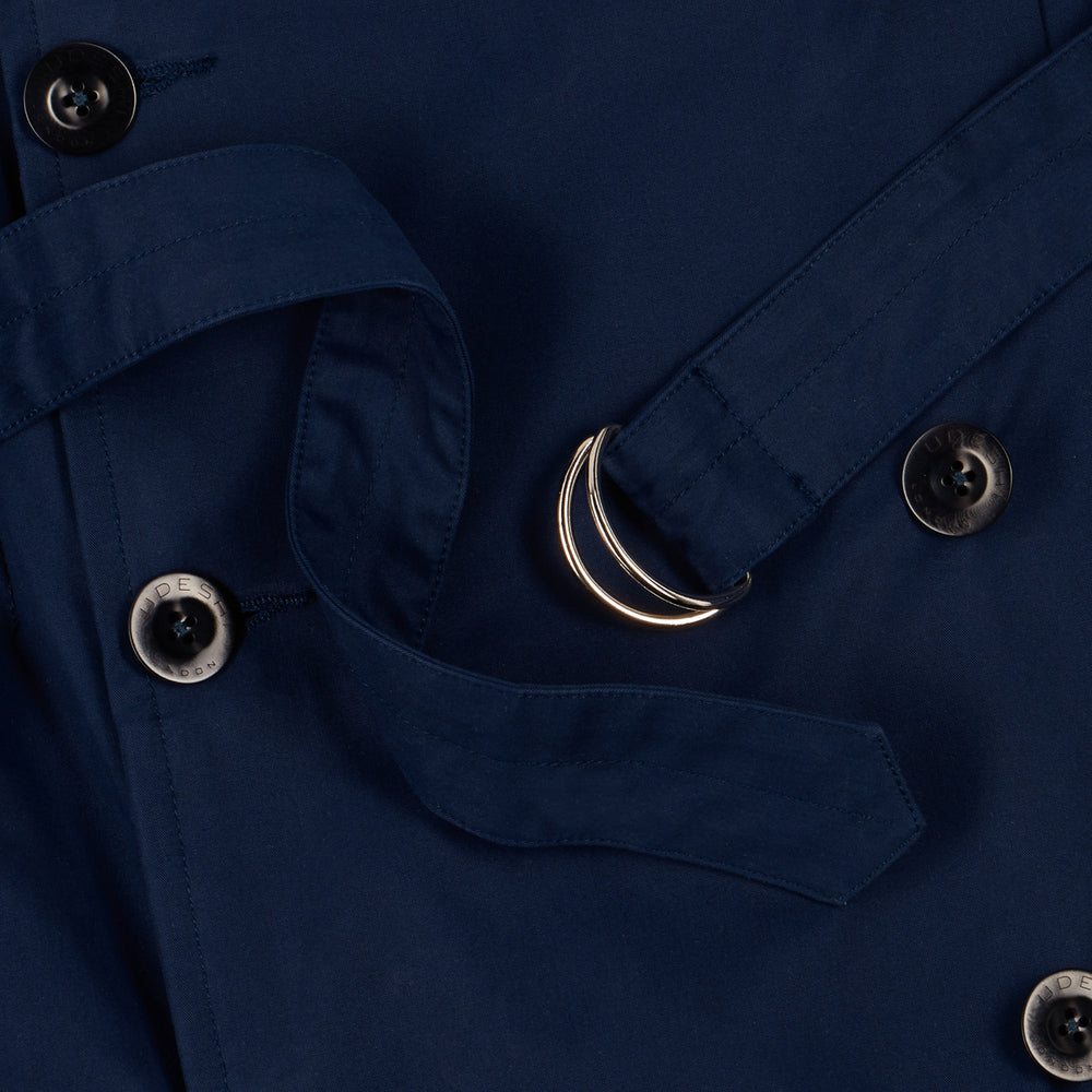 Navy Cotton Trench Coat