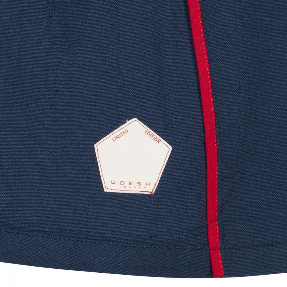 Navy Canvas Duffle Corto