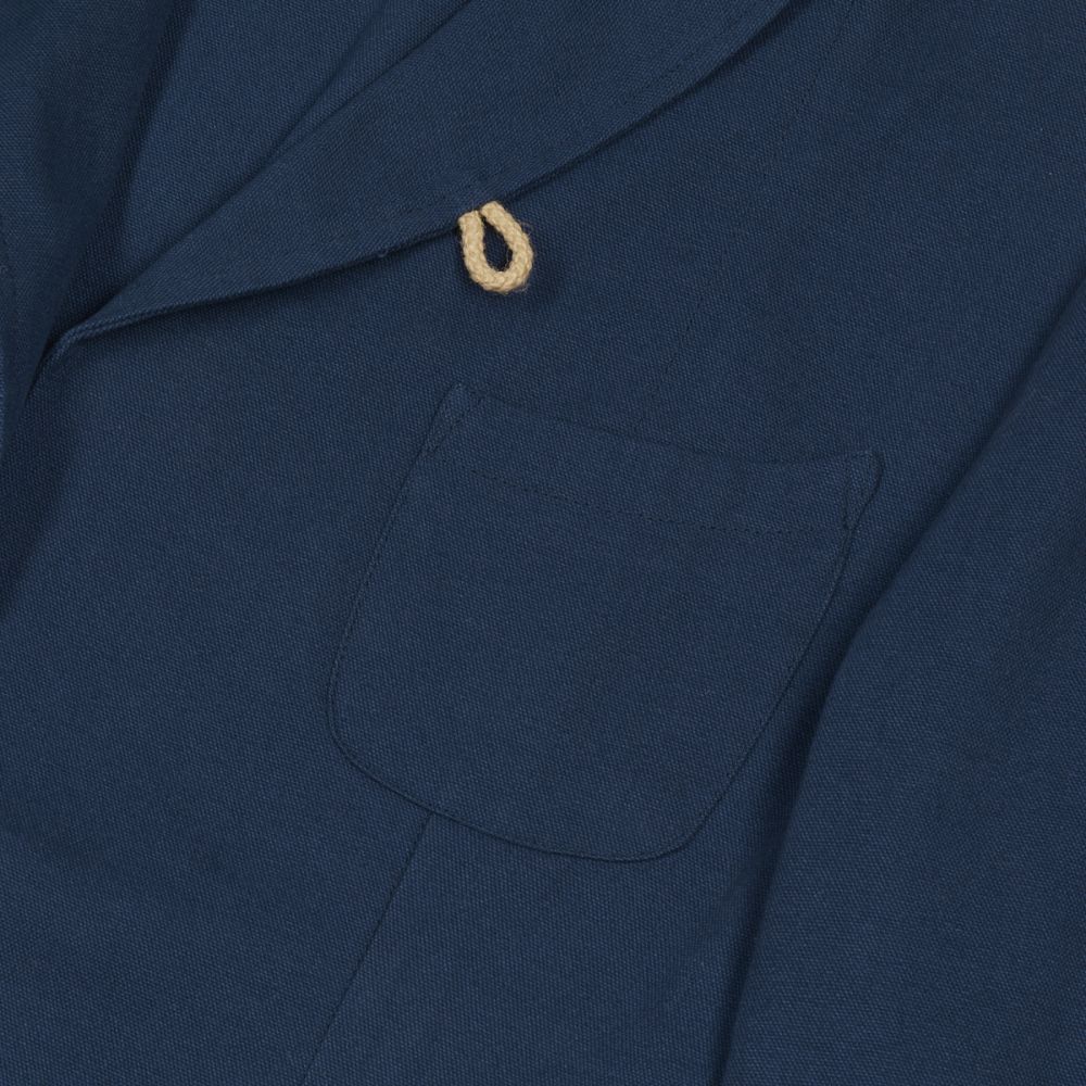 Navy Canvas Duffle Corto