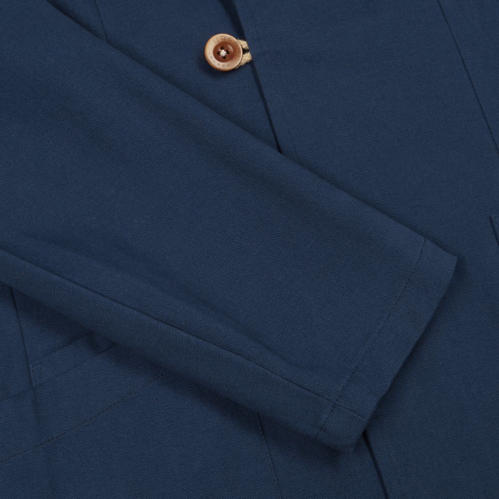 Navy Canvas Duffle Corto