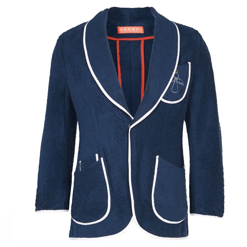 Towelling Praia Blazer Navy