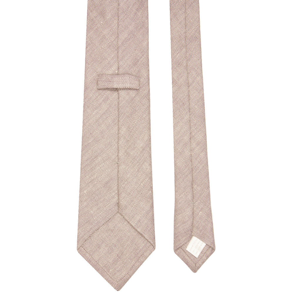Herringbone Linen Tie