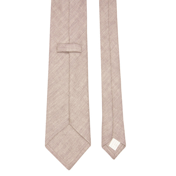 Herringbone Linen Tie