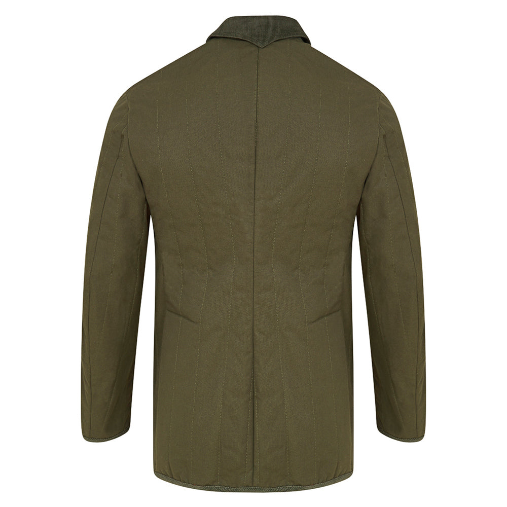 Quilted Water Repellent Coat Olive