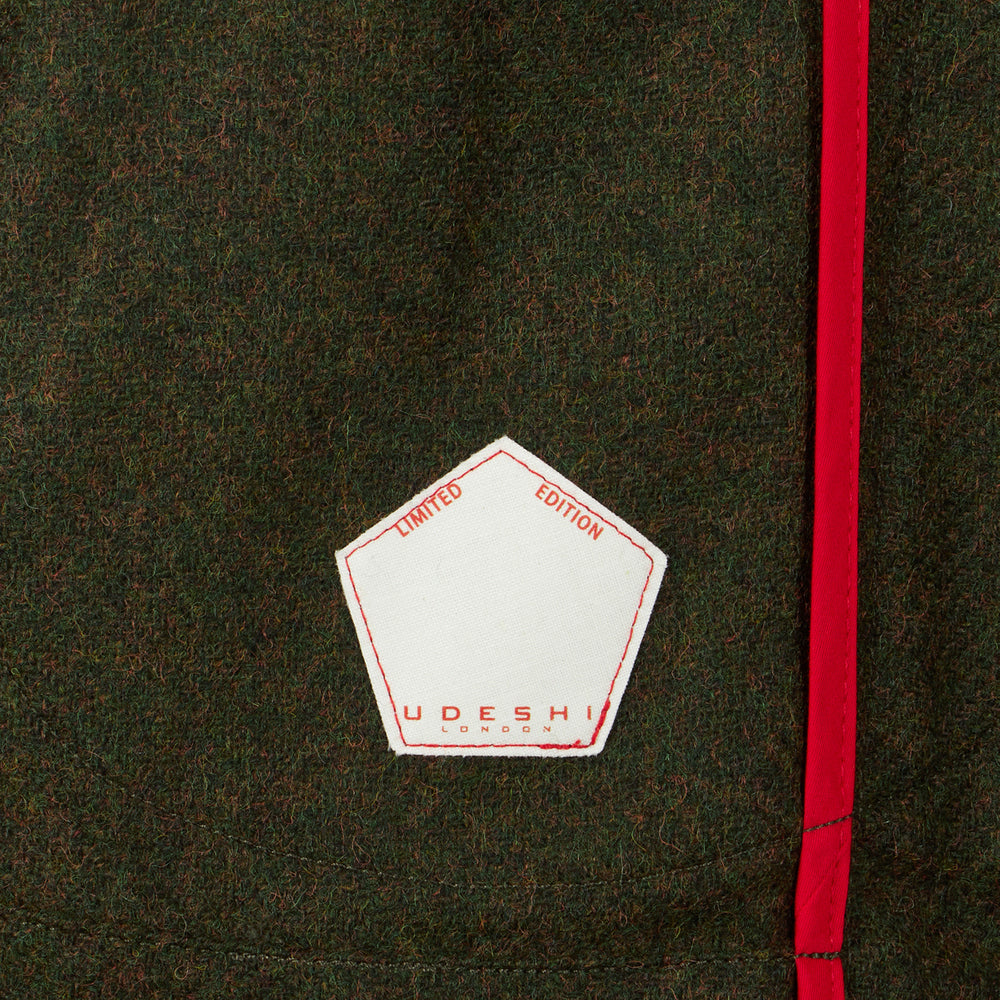 Olive Shetland Tweed Barchetta Blazer