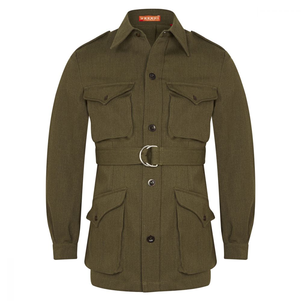 Tropical Tunic Olive Wool